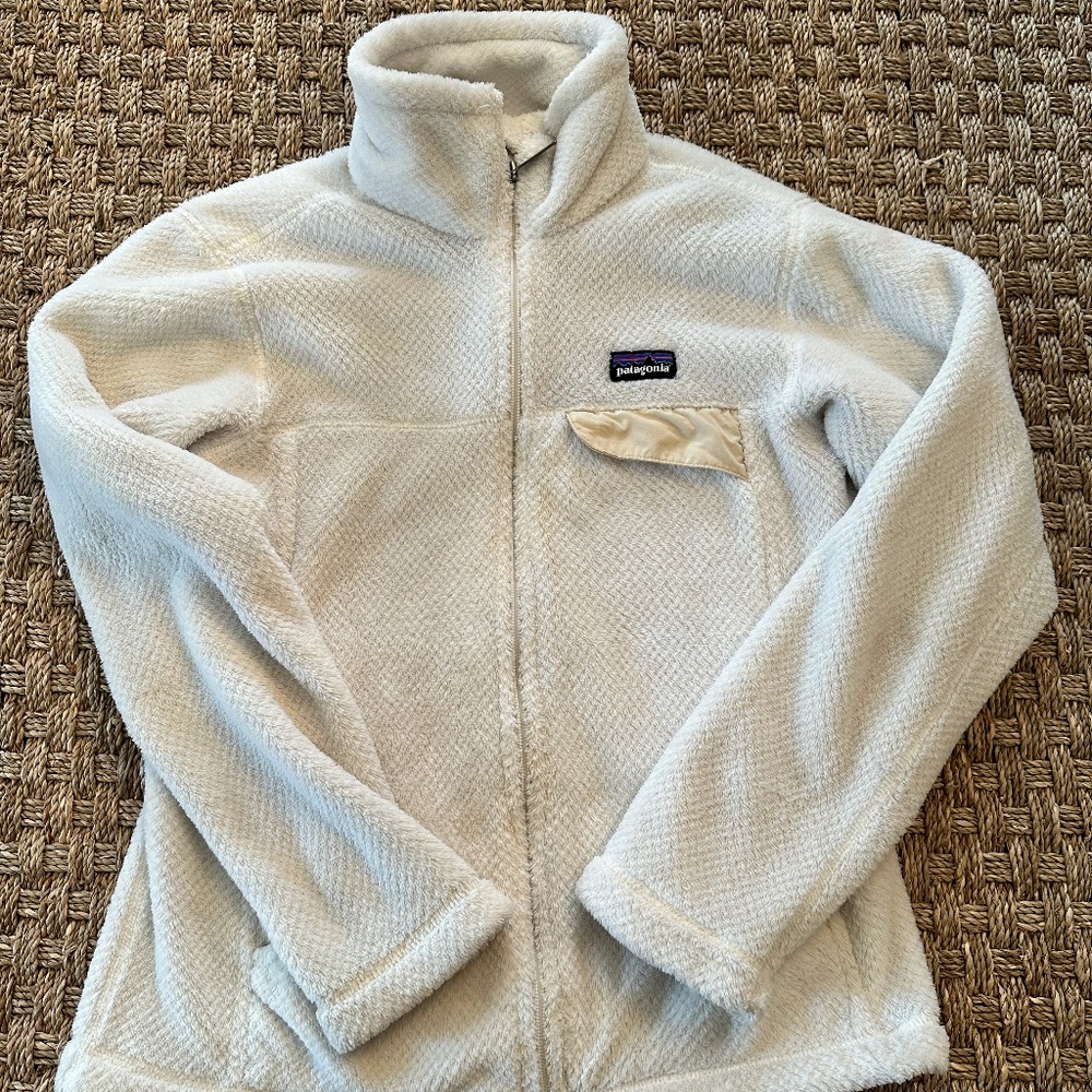 Patagonia Snow White Full Zip Fleece Jacket
